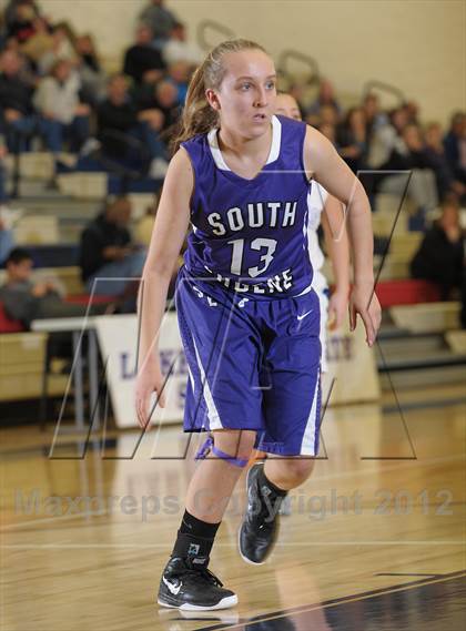 Thumbnail 2 in St. Mary's Academy vs. South Eugene (Nike Interstate Shootout) photogallery.