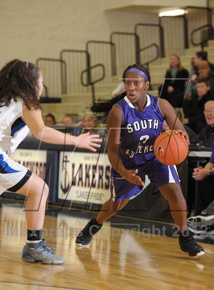 Thumbnail 3 in St. Mary's Academy vs. South Eugene (Nike Interstate Shootout) photogallery.