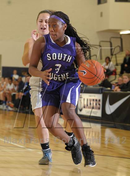 Thumbnail 1 in St. Mary's Academy vs. South Eugene (Nike Interstate Shootout) photogallery.