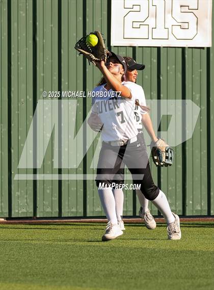 Thumbnail 1 in Guyer vs. Forney (UIL 6A D2 Girls Softball State Semi-Final) photogallery.