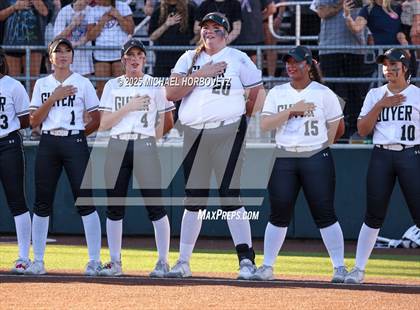 Thumbnail 3 in Guyer vs. Forney (UIL 6A D2 Girls Softball State Semi-Final) photogallery.