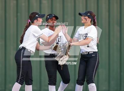 Thumbnail 2 in Guyer vs. Forney (UIL 6A D2 Girls Softball State Semi-Final) photogallery.