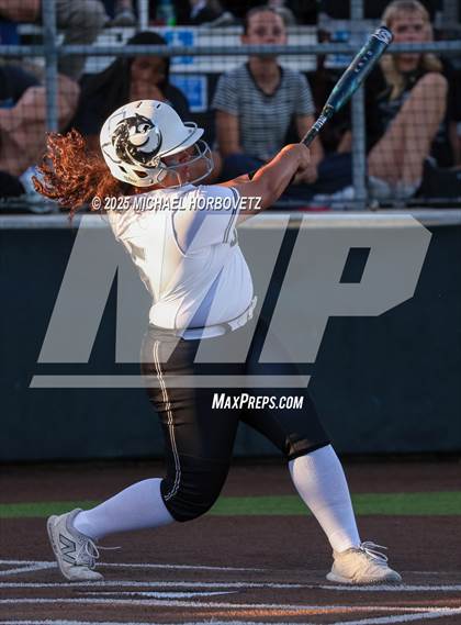 Thumbnail 1 in Guyer vs. Forney (UIL 6A D2 Girls Softball State Semi-Final) photogallery.