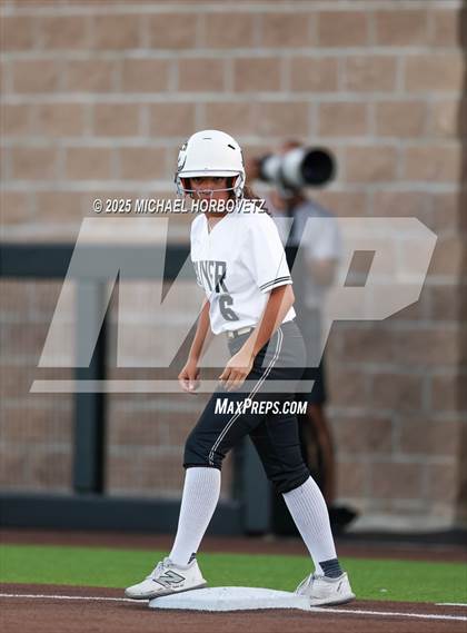 Thumbnail 1 in Guyer vs. Forney (UIL 6A D2 Girls Softball State Semi-Final) photogallery.