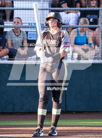 Thumbnail 1 in Guyer vs. Forney (UIL 6A D2 Girls Softball State Semi-Final) photogallery.