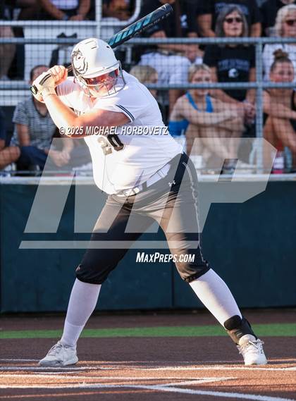Thumbnail 1 in Guyer vs. Forney (UIL 6A D2 Girls Softball State Semi-Final) photogallery.