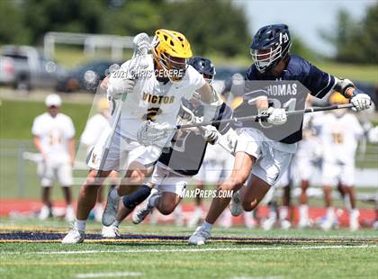 Thumbnail 3 in Webster Thomas @ Victor (Section 5 Class B Semifinal) photogallery.