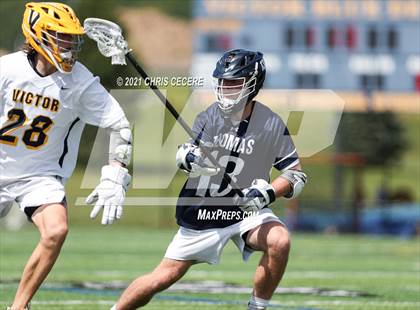 Thumbnail 1 in Webster Thomas @ Victor (Section 5 Class B Semifinal) photogallery.