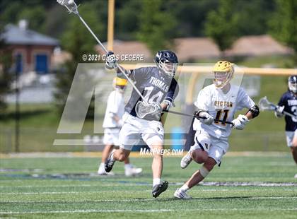 Thumbnail 3 in Webster Thomas @ Victor (Section 5 Class B Semifinal) photogallery.