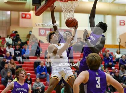Thumbnail 2 in Brownsburg vs. Avon (Hendricks County Tournament) photogallery.