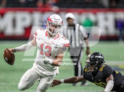 Thumbnail 2 in Colquitt County vs. Milton (GHSA Class 7A Championship) photogallery.