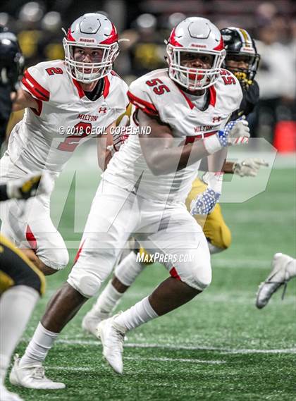 Thumbnail 1 in Colquitt County vs. Milton (GHSA Class 7A Championship) photogallery.