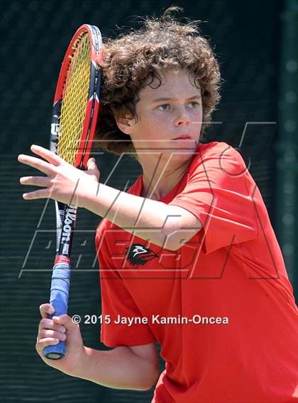 Thumbnail 2 in CIF SoCal Regional Boys Tennis Championships (Day 1 Action/Team Photos)  photogallery.