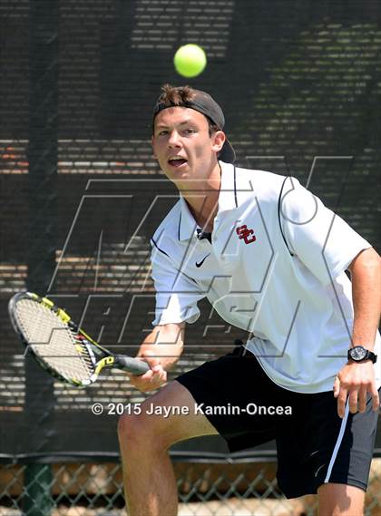 Thumbnail 2 in CIF SoCal Regional Boys Tennis Championships (Day 1 Action/Team Photos)  photogallery.