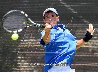Thumbnail 3 in CIF SoCal Regional Boys Tennis Championships (Day 1 Action/Team Photos)  photogallery.