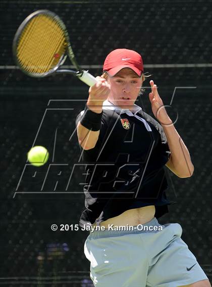 Thumbnail 2 in CIF SoCal Regional Boys Tennis Championships (Day 1 Action/Team Photos)  photogallery.