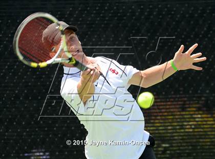 Thumbnail 2 in CIF SoCal Regional Boys Tennis Championships (Day 1 Action/Team Photos)  photogallery.