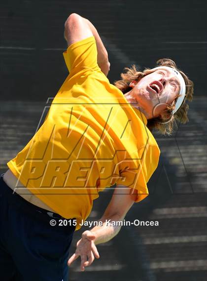 Thumbnail 2 in CIF SoCal Regional Boys Tennis Championships (Day 1 Action/Team Photos)  photogallery.