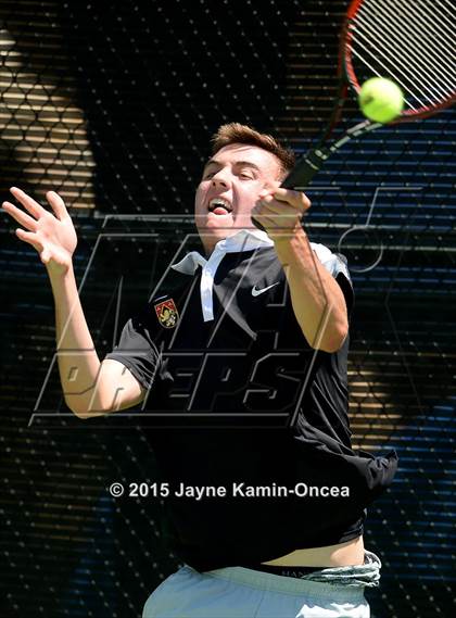 Thumbnail 3 in CIF SoCal Regional Boys Tennis Championships (Day 1 Action/Team Photos)  photogallery.