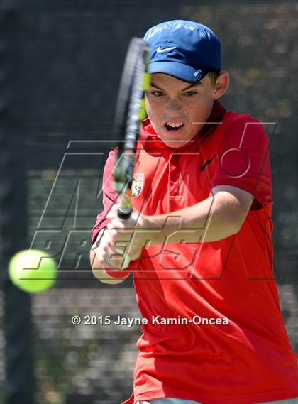 Thumbnail 2 in CIF SoCal Regional Boys Tennis Championships (Day 1 Action/Team Photos)  photogallery.