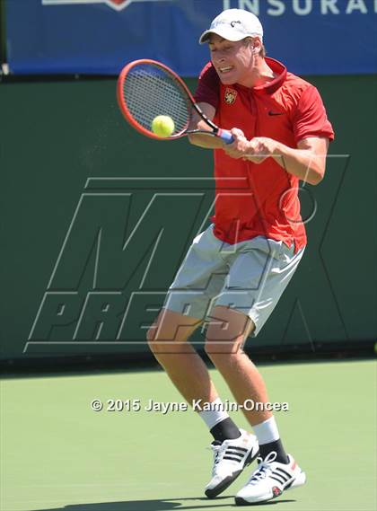 Thumbnail 2 in CIF SoCal Regional Boys Tennis Championships (Day 1 Action/Team Photos)  photogallery.
