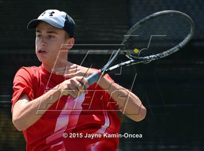 Thumbnail 2 in CIF SoCal Regional Boys Tennis Championships (Day 1 Action/Team Photos)  photogallery.
