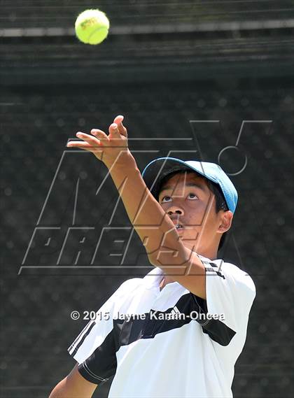 Thumbnail 3 in CIF SoCal Regional Boys Tennis Championships (Day 1 Action/Team Photos)  photogallery.