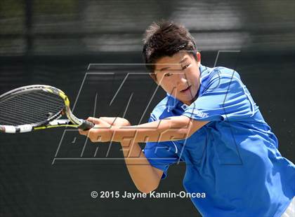 Thumbnail 3 in CIF SoCal Regional Boys Tennis Championships (Day 1 Action/Team Photos)  photogallery.