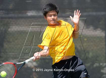 Thumbnail 1 in CIF SoCal Regional Boys Tennis Championships (Day 1 Action/Team Photos)  photogallery.