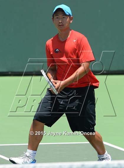 Thumbnail 2 in CIF SoCal Regional Boys Tennis Championships (Day 1 Action/Team Photos)  photogallery.