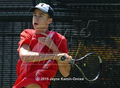 Thumbnail 3 in CIF SoCal Regional Boys Tennis Championships (Day 1 Action/Team Photos)  photogallery.