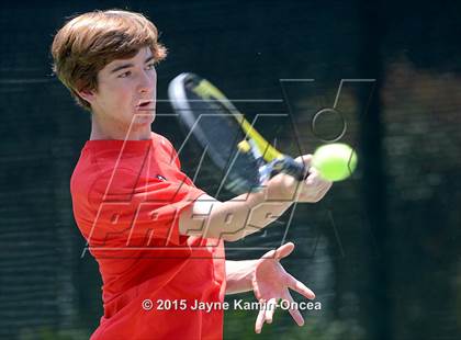 Thumbnail 2 in CIF SoCal Regional Boys Tennis Championships (Day 1 Action/Team Photos)  photogallery.