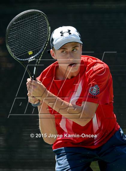 Thumbnail 3 in CIF SoCal Regional Boys Tennis Championships (Day 1 Action/Team Photos)  photogallery.