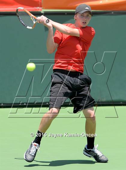 Thumbnail 2 in CIF SoCal Regional Boys Tennis Championships (Day 1 Action/Team Photos)  photogallery.
