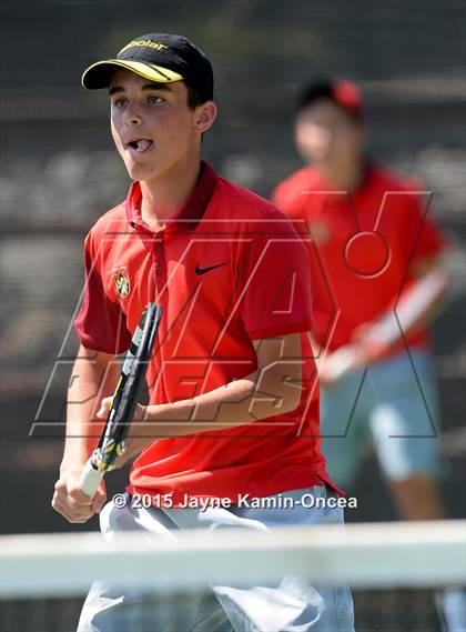 Thumbnail 1 in CIF SoCal Regional Boys Tennis Championships (Day 1 Action/Team Photos)  photogallery.