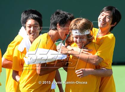 Thumbnail 2 in CIF SoCal Regional Boys Tennis Championships (Day 1 Action/Team Photos)  photogallery.
