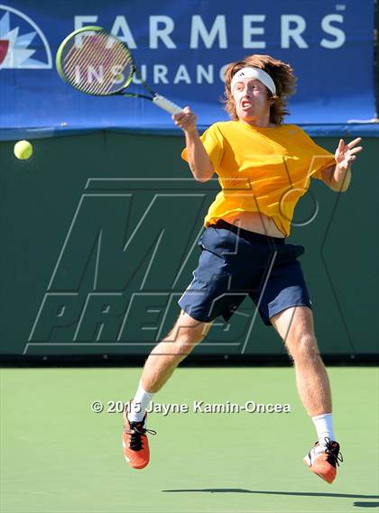 Thumbnail 3 in CIF SoCal Regional Boys Tennis Championships (Day 1 Action/Team Photos)  photogallery.