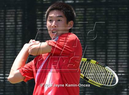 Thumbnail 2 in CIF SoCal Regional Boys Tennis Championships (Day 1 Action/Team Photos)  photogallery.