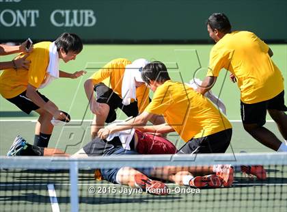 Thumbnail 2 in CIF SoCal Regional Boys Tennis Championships (Day 1 Action/Team Photos)  photogallery.