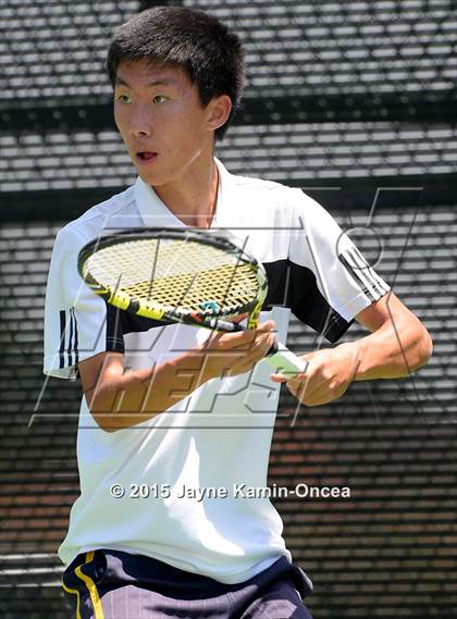 Thumbnail 2 in CIF SoCal Regional Boys Tennis Championships (Day 1 Action/Team Photos)  photogallery.