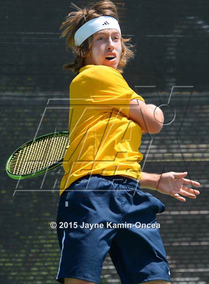 Thumbnail 2 in CIF SoCal Regional Boys Tennis Championships (Day 1 Action/Team Photos)  photogallery.