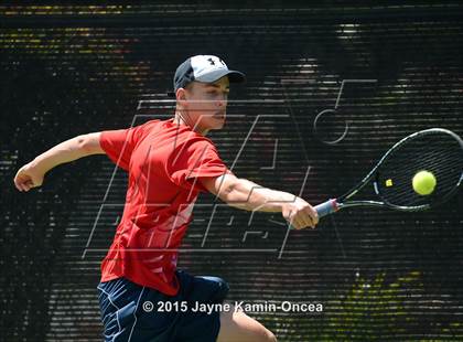 Thumbnail 2 in CIF SoCal Regional Boys Tennis Championships (Day 1 Action/Team Photos)  photogallery.