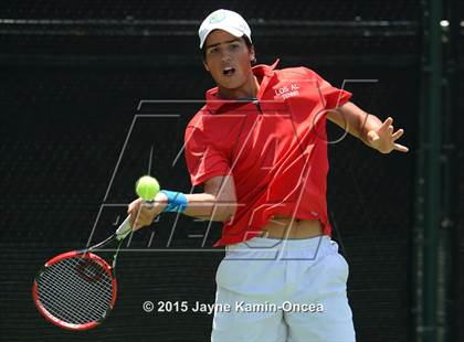 Thumbnail 3 in CIF SoCal Regional Boys Tennis Championships (Day 1 Action/Team Photos)  photogallery.