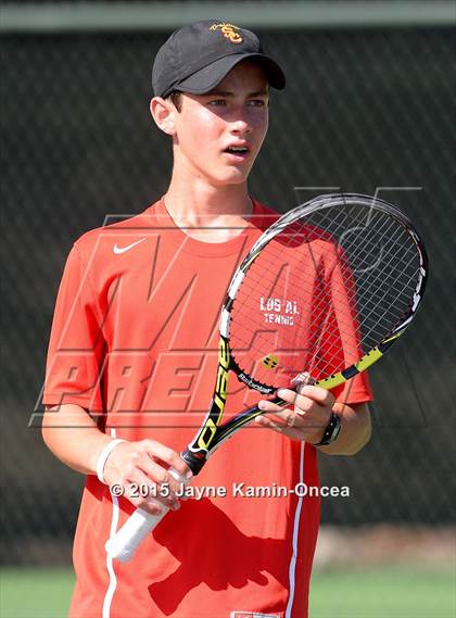 Thumbnail 3 in CIF SoCal Regional Boys Tennis Championships (Day 1 Action/Team Photos)  photogallery.