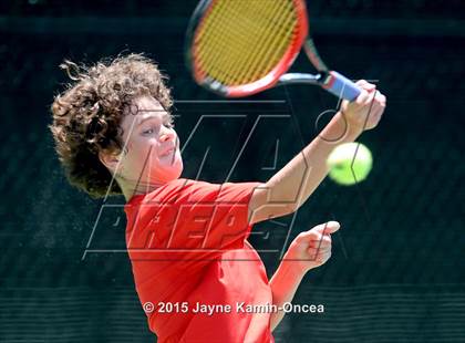 Thumbnail 3 in CIF SoCal Regional Boys Tennis Championships (Day 1 Action/Team Photos)  photogallery.