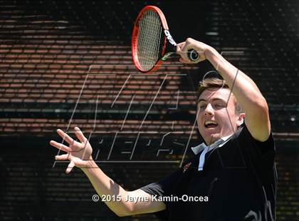 Thumbnail 3 in CIF SoCal Regional Boys Tennis Championships (Day 1 Action/Team Photos)  photogallery.