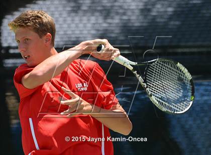 Thumbnail 1 in CIF SoCal Regional Boys Tennis Championships (Day 1 Action/Team Photos)  photogallery.