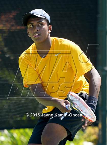 Thumbnail 3 in CIF SoCal Regional Boys Tennis Championships (Day 1 Action/Team Photos)  photogallery.