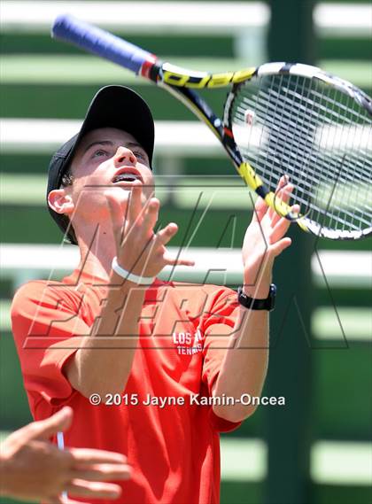 Thumbnail 2 in CIF SoCal Regional Boys Tennis Championships (Day 1 Action/Team Photos)  photogallery.