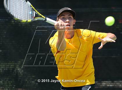 Thumbnail 2 in CIF SoCal Regional Boys Tennis Championships (Day 1 Action/Team Photos)  photogallery.